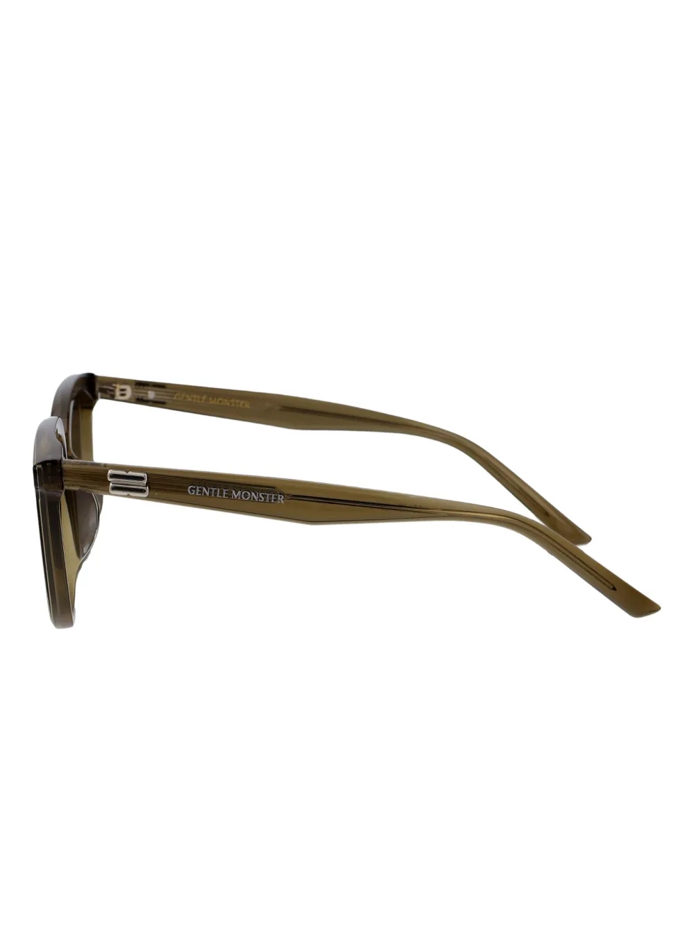 Gentle Monster transparent-rectangle-frame sunglasses